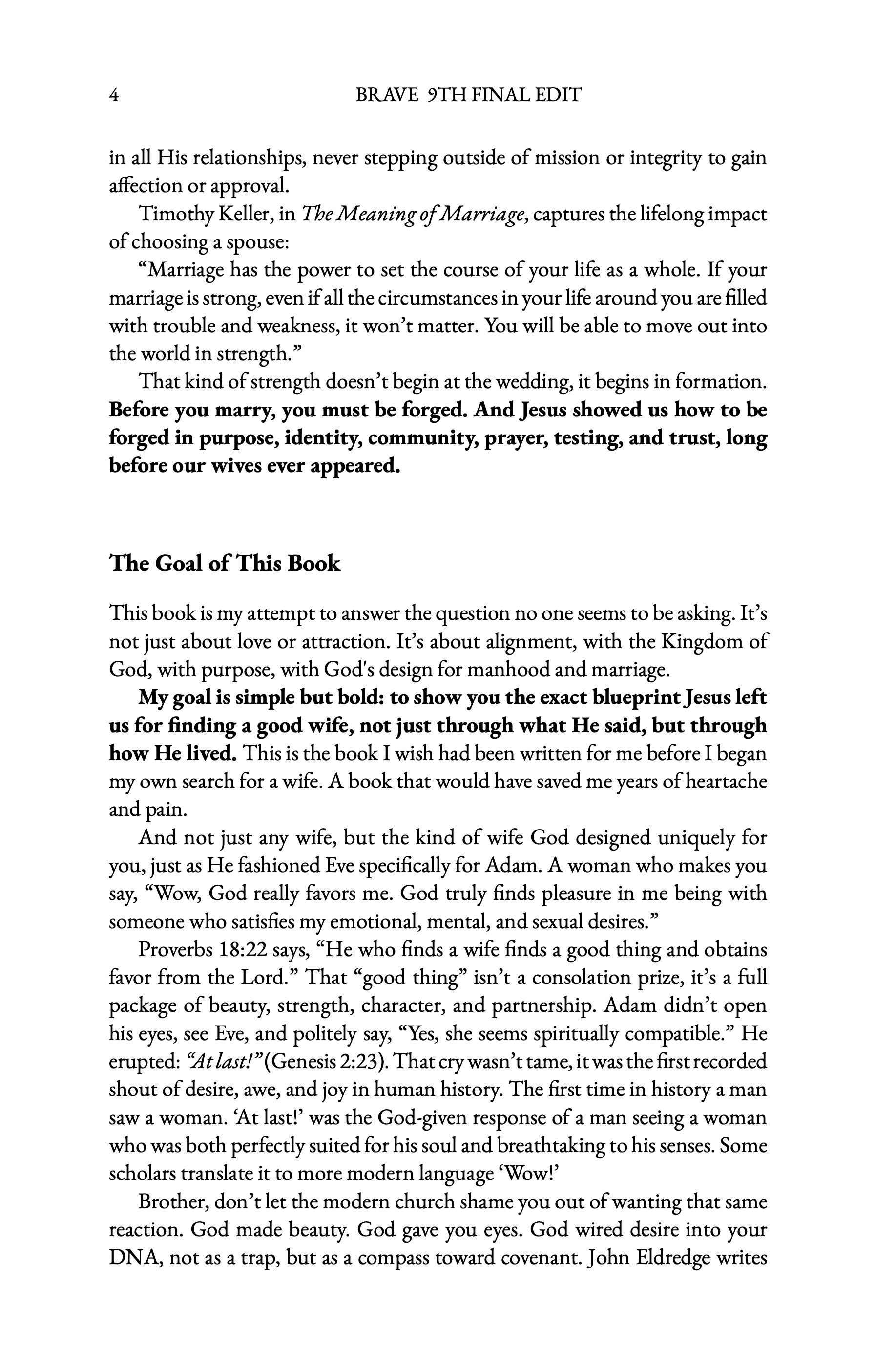 (Ebook) BRAVE: How Does A Man Find the Wife God Designed for Him?